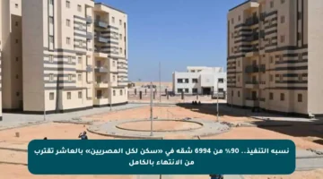 نسبة التنفيذ.. 90% من 6994 شقة في «سكن لكل المصريين» بالعاشر تقترب من الانتهاء بالكامل